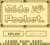 Side Pocket screenshot 3 for GameBoy